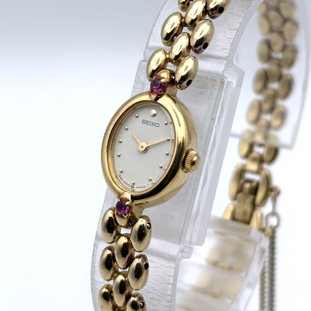 

[USED] SEIKO Color Stone Gold Women s Watch with Bracelet