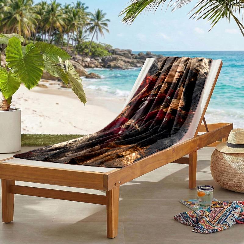 Haaland Fashion Beach Towel: Ideal for Summer Adventures Soft, absorbent and quick drying suitable for swimming and bathing