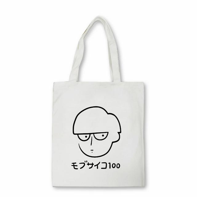 Mob Psycho 100 anime shopper bag Reusable Student Bookbag Fashion canvas bag Large Capacity Handbags Shigeo Kageyama Bags