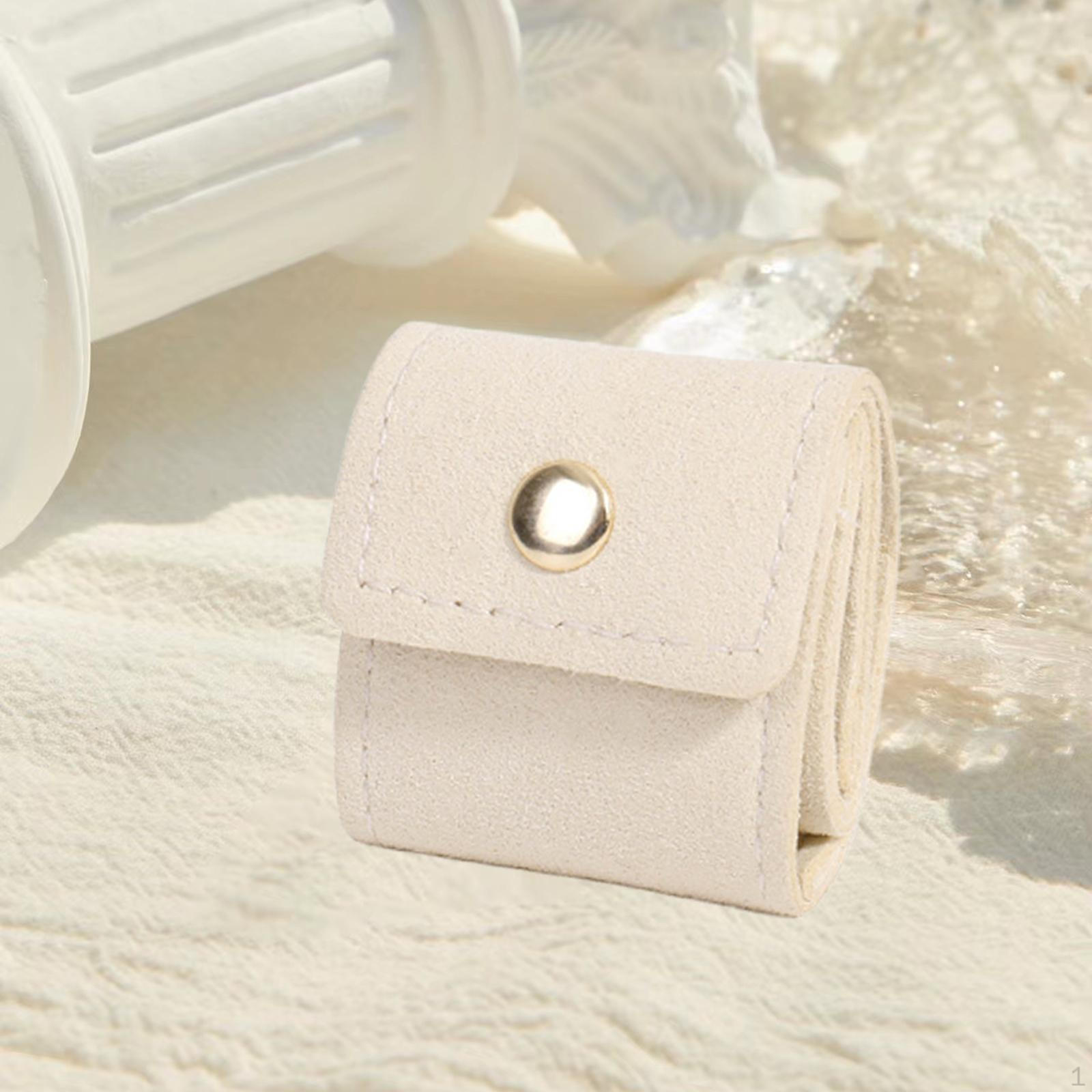 

Bag with Buckle Compact Organizer for Rings Weekend Getaways бежевый