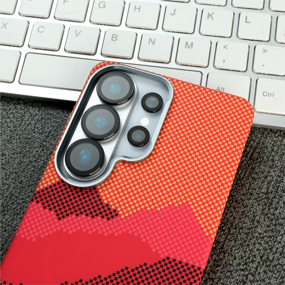 Luxury Carbon Fiber Armor Magnetic For Magsafe Case for Samsung Galaxy S26 S25 S24 Ultra Wireless Charging Shockproof Hard Cover