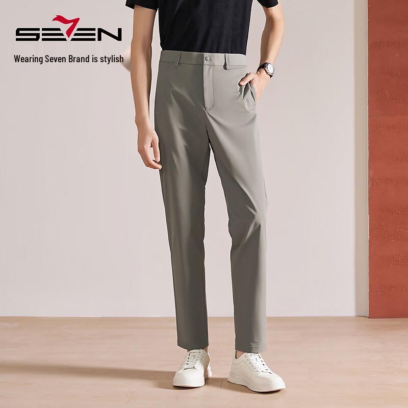 

SEVEN Men s Light Travel Slim Fit Casual Pants 32