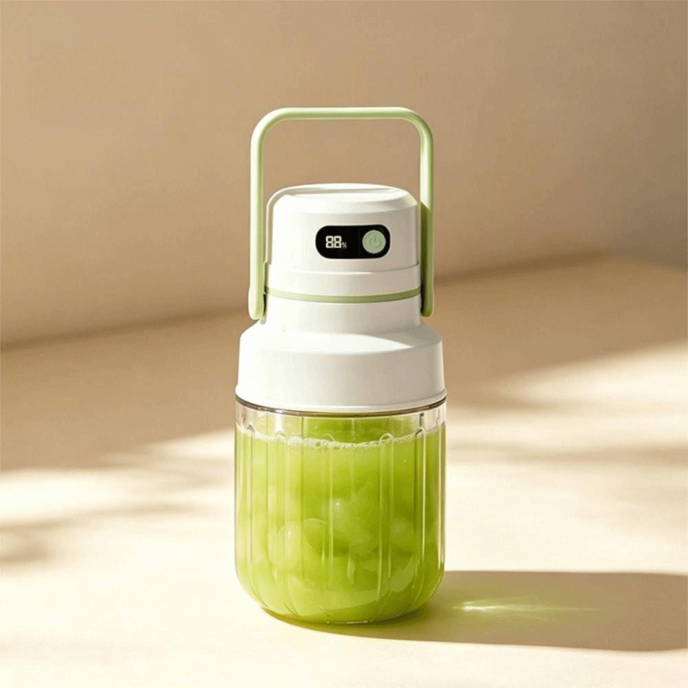 Cordless Portable Juicer with Two Lids Smoothie Maker BPA-Free Automatic Juicing Cup Outdoor