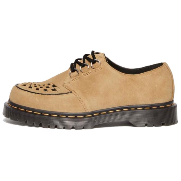 Dr. Martens Ramsey Savannah Suede Comfortable Simple Fashion Versatile Low-Top Casual Shoes Unisex Casual Shoes Brown 40572200