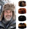 Plush Bomber Hat Thickened Russian Ushanka Hat Fashion Trapper Pilot Hat  Winter