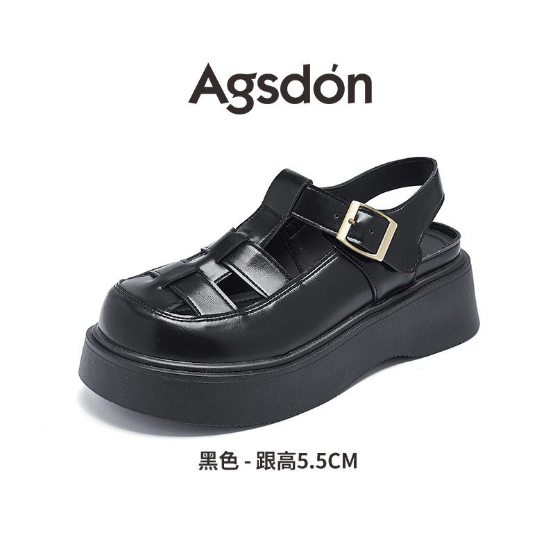 

Augustine Roman sandals women s 2025 new summer wear casual with skirt commuter bag head pig cage shoes 40