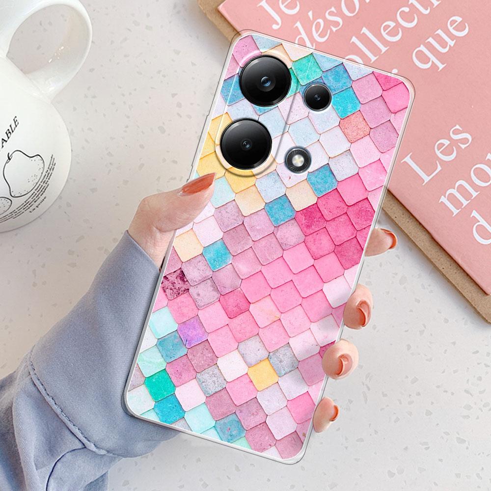 

For Xiaomi Poco M6 Pro Cases For Xiaomi Poco M6 Pro 5G Cover Clear Soft Silicone Phone Cases For Xiaomi Poco M6 Coque Fundas Poco M6 Pro 5G