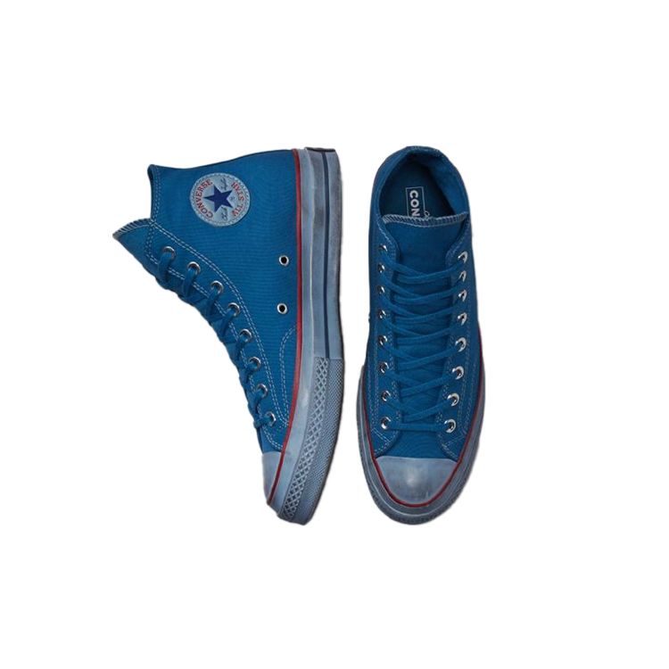 Converse 1970s Chuck Taylor All Star Vintage Retro Fashion High Top Canvas Shoes Unisex Sneakers Blue 172669C