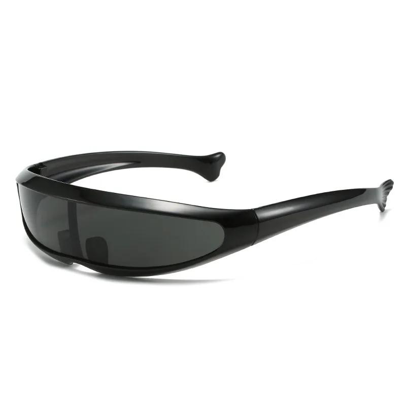 

Futuristic Narrow Cyclops Visor Sunglasses – Personality Mirrored Lens Laser UV400 Eyewear for Running & Cycling чорний