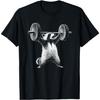 Deadlift Raccoon Gym Weight Training T-Shirt