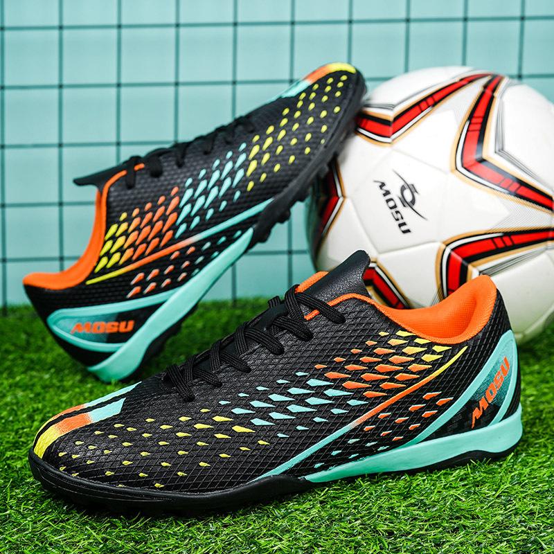 New Long Nail Youth Football Shoes Non-slip and Wear-resistant Competition Training Shoes Adult Broken Nail Sports Shoes Men