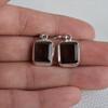 Smoky Topaz Earrings, Baguette 925 Sterling Silver Earring, Capricorn Birthstone