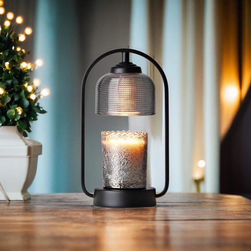 

Lilang Vintage Glass Candle Warmer Bedside Lamp