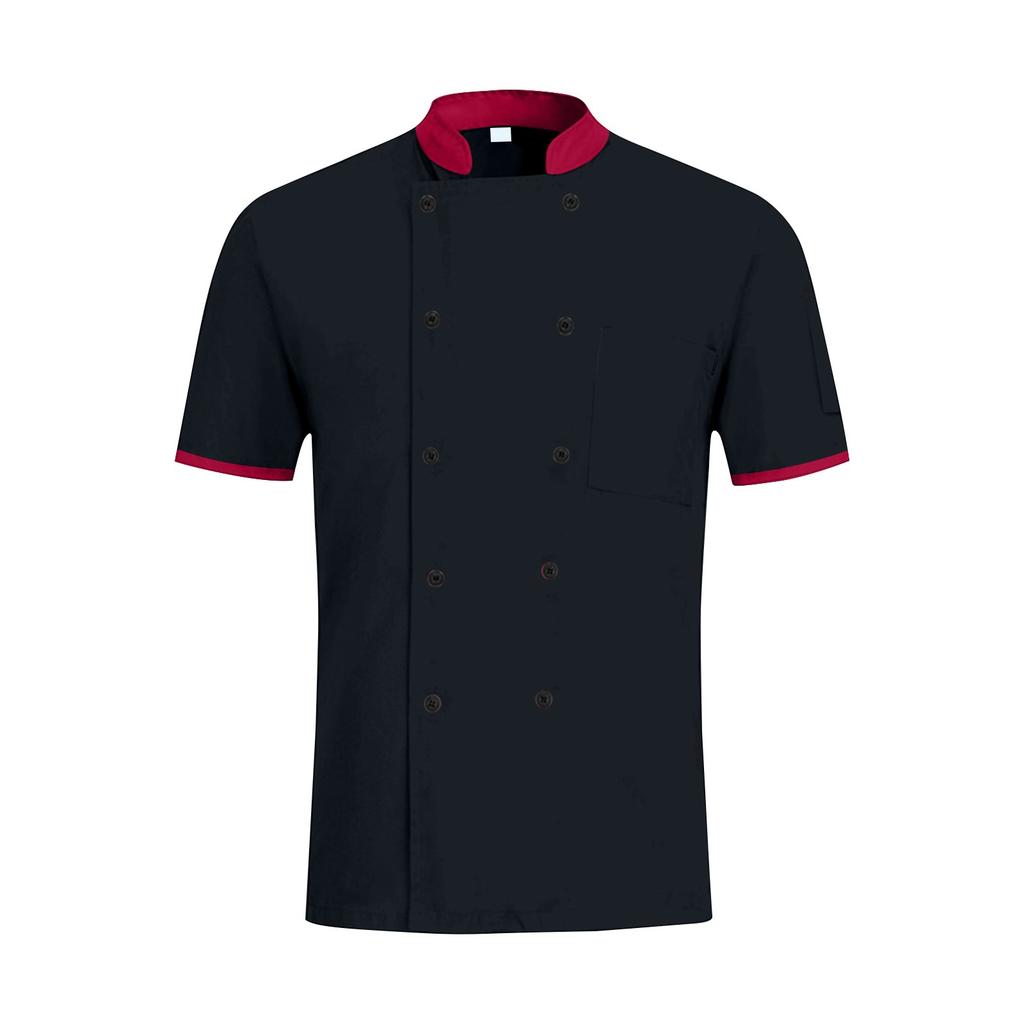 Chef Uniform Summer Short-sleeved Thin Work Clothes For Men And Women In Hotel Catering Kitchen Service Restaurant Baking Cakes