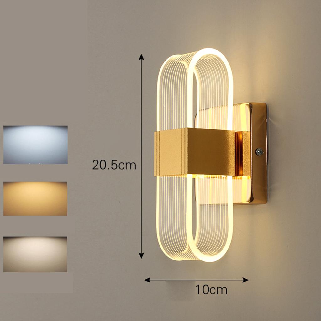 Acrylic Modern LED Wall Sconces Lamp Mounted Creative Light Stairway Hallway Cafes Fixtures for