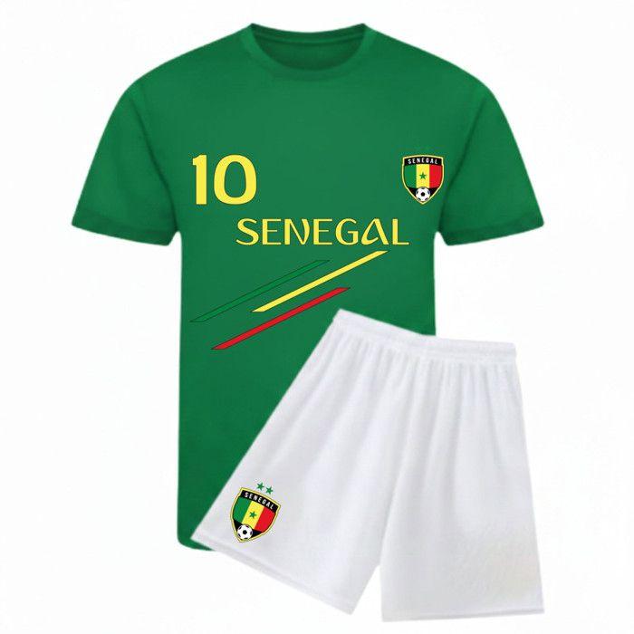 Children's Football Kit - NPZ - Jersey #10 and Shorts - Green - Lightweight Fabric - Breathable