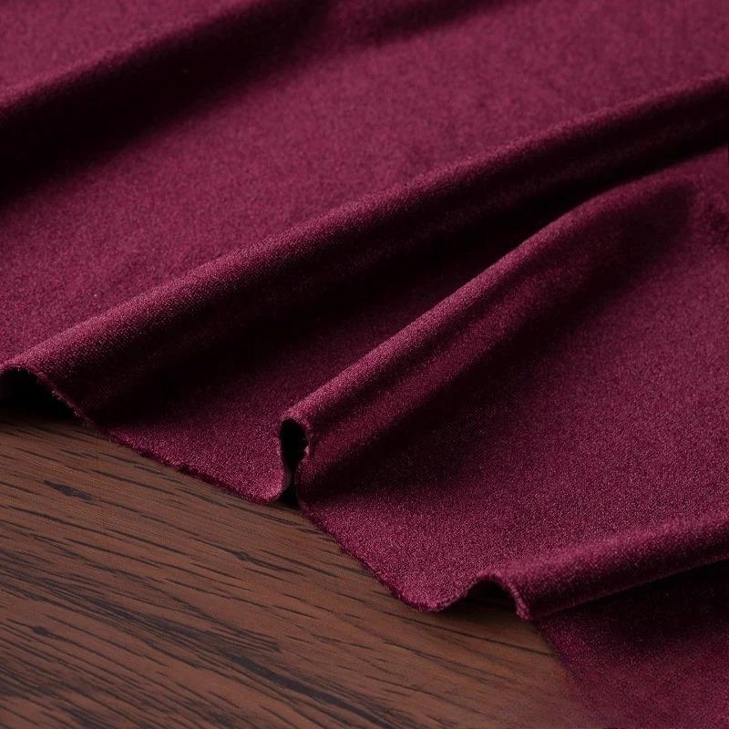 100x155cm Stretch Velvet Fabric Diamond Luster Cloth Soft Upholstery TextilesDiy Velour for Sofa Curtain Background