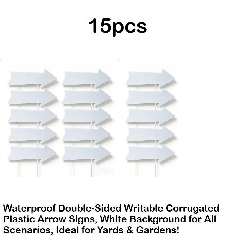 15/20pcs Thickened Hollow-Core Arrow Directional Signs Wedding Party Parking Guide Signs Construction Site Directional Road Sign