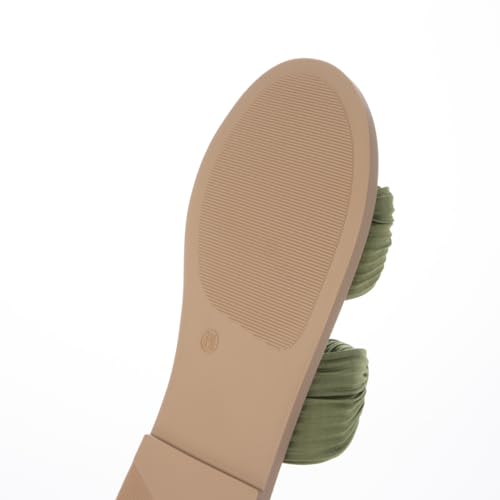 Carino CAST44090 Women's Green Sandals, Size 22.5 cm