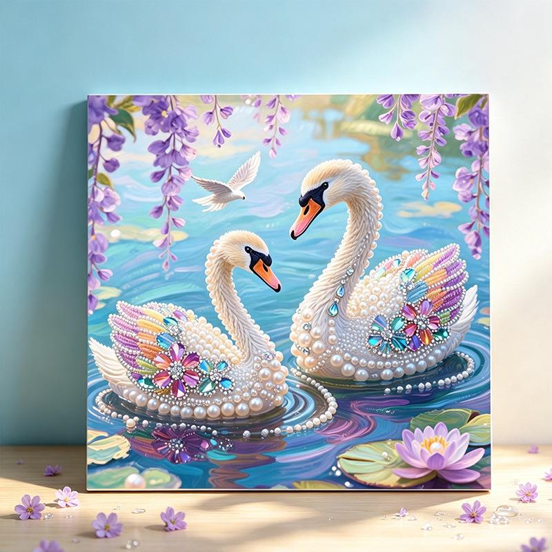 5D Cat Pearl Handmade DIY Pearl Painting Material Packaging Decoration Modern Minimalist Living Room Hanging Decoration