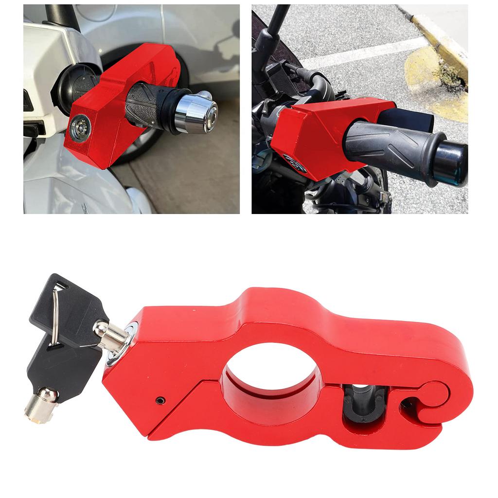 Anti Theft Grip Lock Antirust Motorcycle Handlebar Lock Weatherproof Tamper Resistant for Scooter for ATV for Dirt