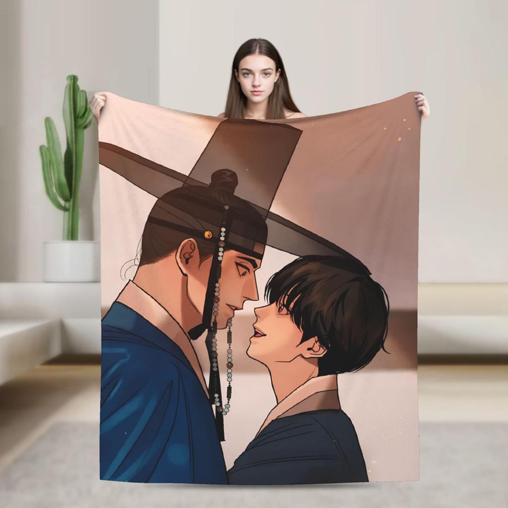 Super Soft BlanketKids Adult Picnic YAOI Manga Bedding Throws Flannel Bedspread For Couch Bed Street Trend Sofa Bed Cover