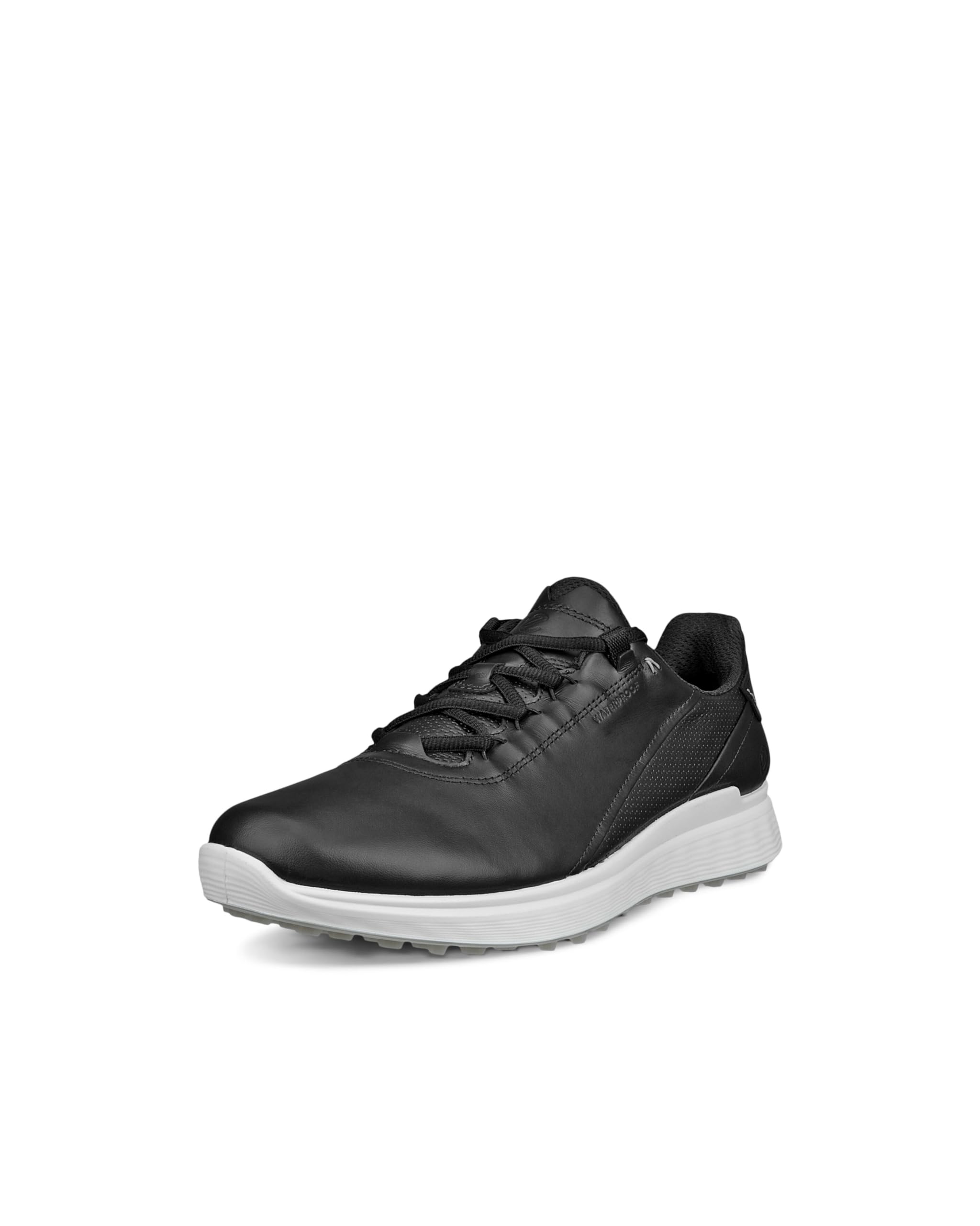 

ECCO Golf S-Casual Men s Waterproof Leather Golf Shoes, Size 26.0 cm, 3E, Black, 10281401001