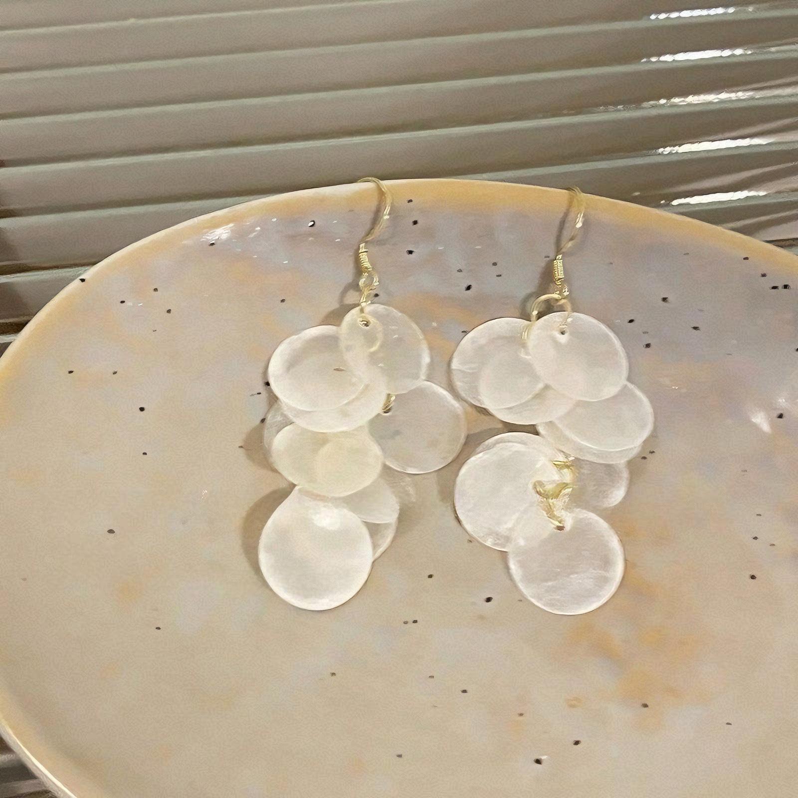Versatile Geometric Round Earrings: Summer Beach Resort Style, Perfect for Photos  Fashion.