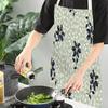 Flowers Pattern Kitchen Sleeveless Aprons Linen Bib Household Men Women Antifouling Clean Cooking Baking Waist Bib
