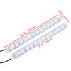 Flexibilné LED denné svietenie do auta Vodotesné šípkové blikače Výstražné svetlá Biely/Jantárový pásik Smerové svetlá