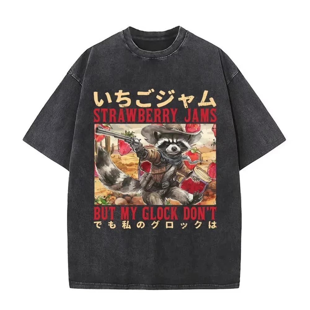 Cooking Is An Art Rat Chef & Sushi Graphic Print Vintage Washed Oversized Streetwear T-Shirt
