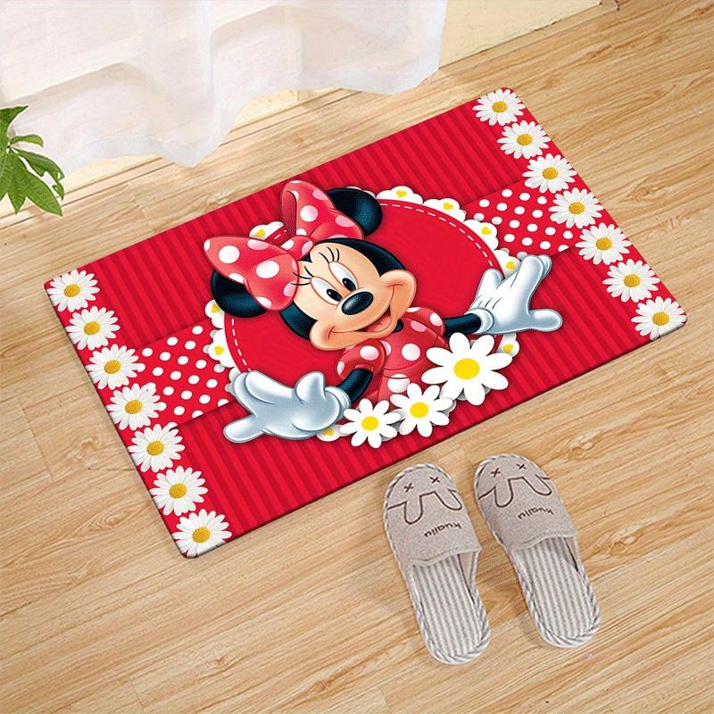 

1pc Minnie Pattern Area Rug Soft Flannel Floor Mat for Living Room, Office, Bedroom and Carpet, Sofa Coffee Table Floor Mat 60cm by 90cm