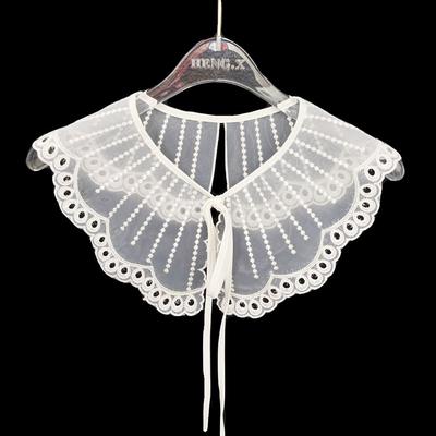 Fashion Scarf Shawl Decoration Embroidered Lapel Clothes Accessories Cloud Shoulder Shirt Fake Collar Blouse False Collar