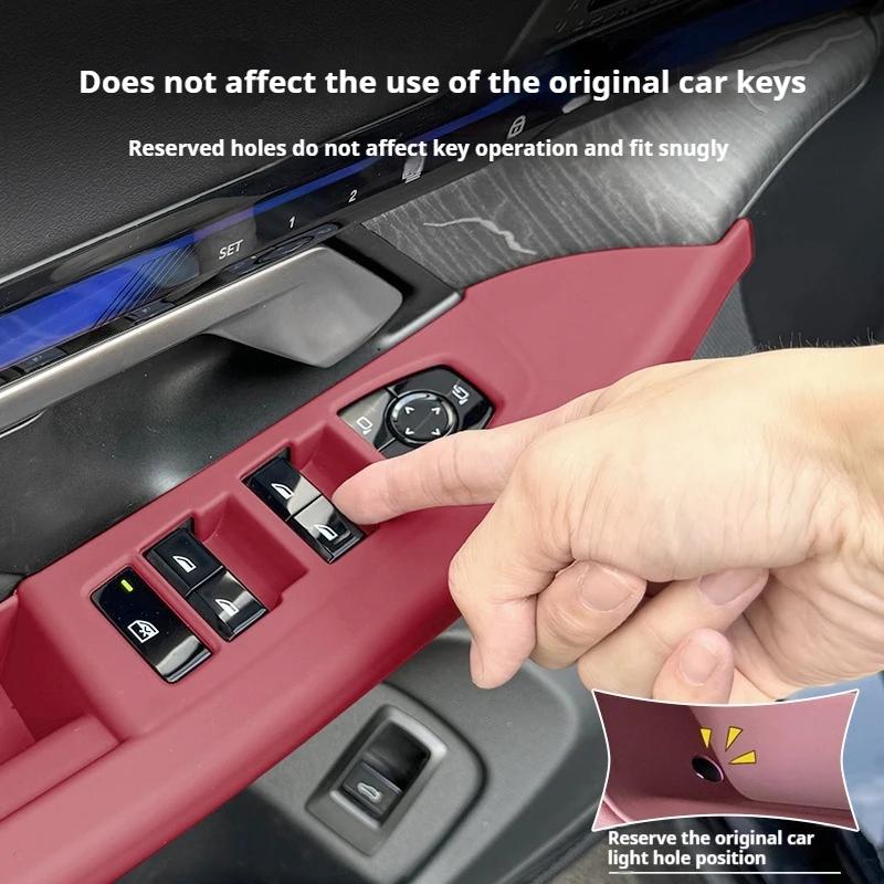 For BMW 5 Series G60 i5 24-25 LHD Window Switches Panel Cover Auto Front Rear Door All-inclusive Car window buttonStickers