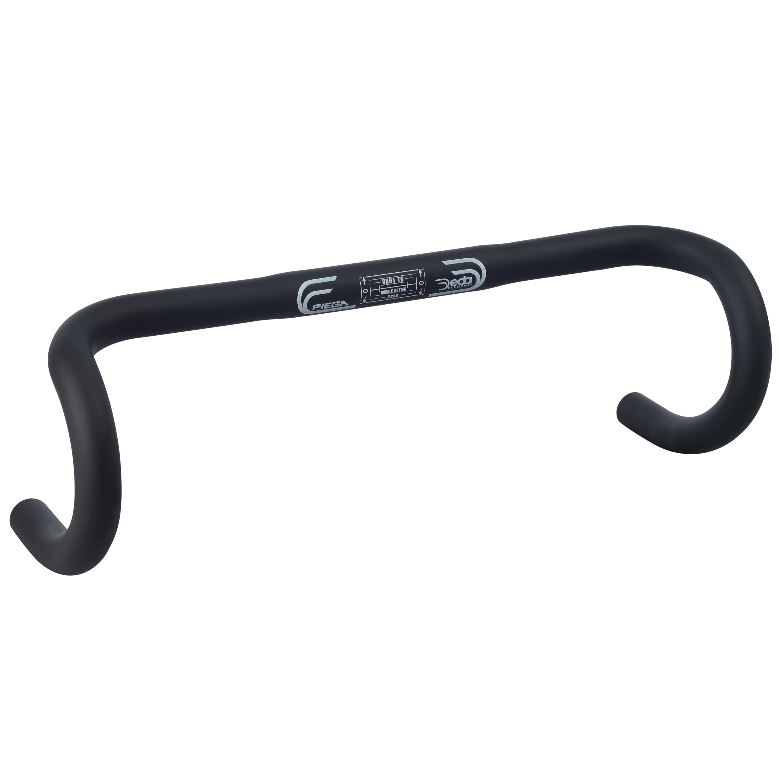 

DEDA PIEGA RHM BLK Handlebar 26.0/400/Drop 130mm/Reach 75mm/Drop