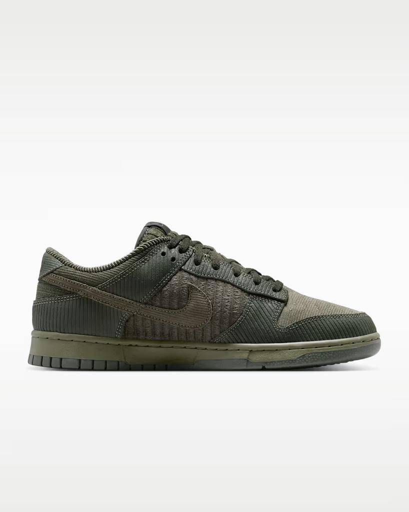 IB7746-300 Nike Dunk Low Retro PRM "Cargo Khaki/Medium Olive" (Men's)