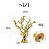 Kolor 30cm rozmiar Minimalistyczny kolor 30cm Obiekt dekoracyjny na stół Prosty design Drzewko inspirowane stylem skandynawskim, Drzewko w stylu skandynawskim, (Złoto)