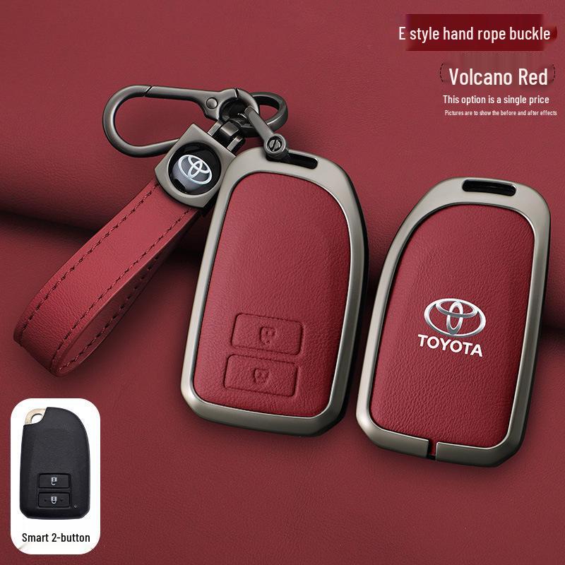 Schlüsselabdeckung für Toyota Yaris L, Vios FS und Echte Lederhülle für Damen