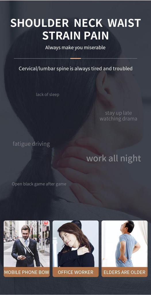 Dual-Use Electric Neck, Shoulder, and Back Massager Pillow for Home and Car