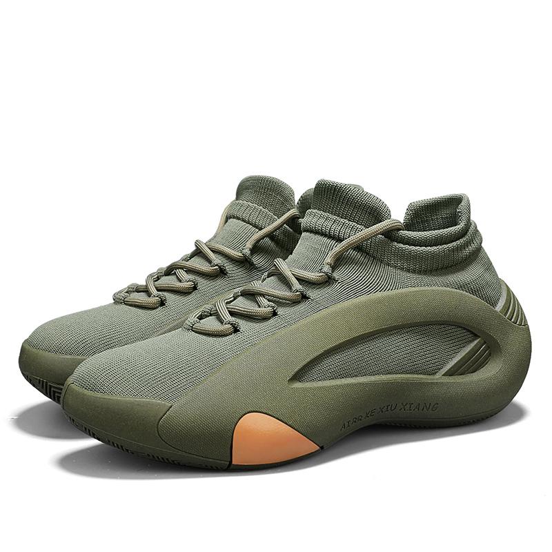 Mens Basketball Shoes 2025 Original luxury Casual Soft Sports Shoes Round Head Handsome Elastic Wide Feet Air Cushion Sneakers