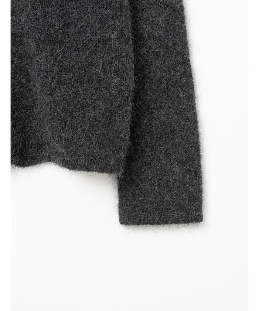 Millo Archive Hairy Knit Jacket [Charcoal]