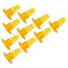 100Pcs Beekeeping Tools Cell Protector Cages Yellow Plastic Bee Queen Cage Protective Cover Beekeeping Equipment