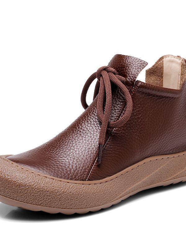 Retro thick-soled Martin boots women's soft-soled round-headed ugly cute single boots 2025 autumn new versatile casual mother short boots