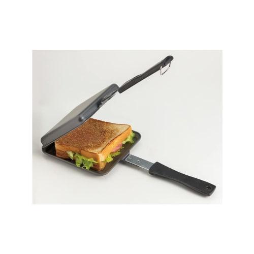 SOTO (ST-951) Japanese-Made Hot Sandwich Toast Pan, Iron Frying Pan with Detachable Plate, Scratch-Resistant and Rust-Resistant, Includes Recipe Book,