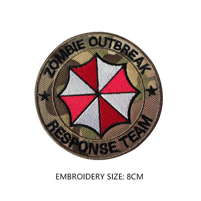 "Morale Umbrella PVC 3D Military Tactical Velcro Patch with Embroidery"