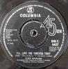 7inch Record CLIFF RICHARD  Ill Love You Forever Today DB8437 COLUMBIA 1968 UK Rock Used