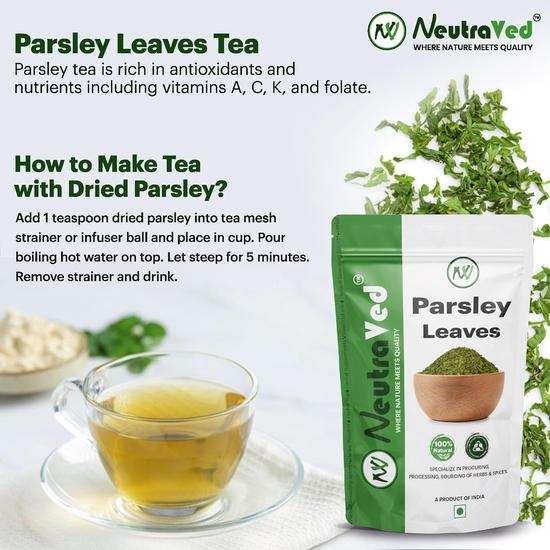 NeutraVed Combo Herbs Thyme Leaves 40g + Basil Leaves 35g + Parsley 30g | for Italian Seasoning Mixed Herbs | (Pack of 3, Total - 105g)