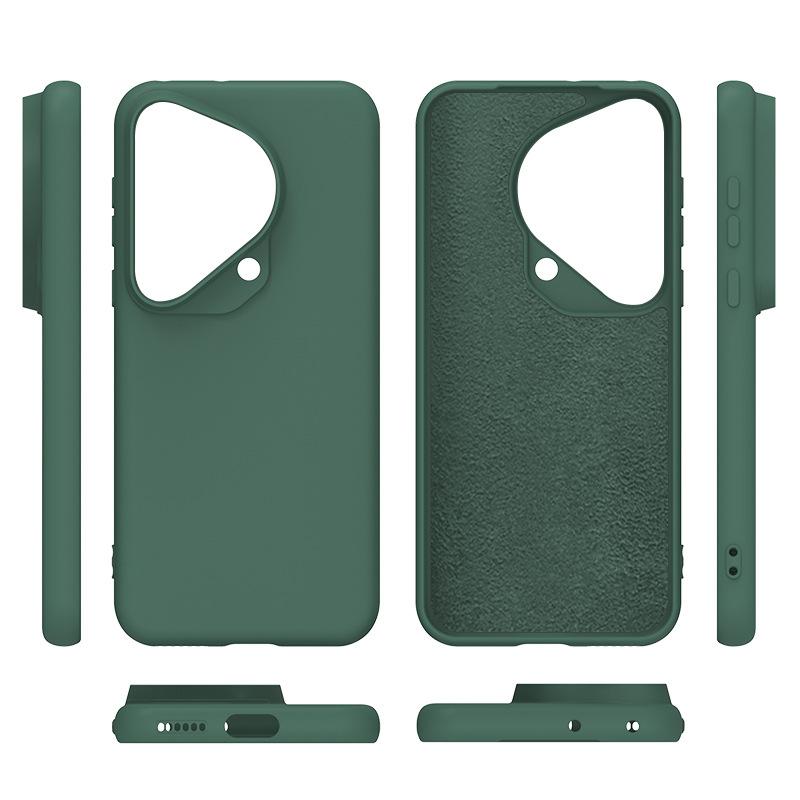 Suitable for Huawei Pura90pro Imitation Raw Liquid Silicone Mobile Phone Case NOVA15ULTRA Anti-drop Flocking and Dirt-resistant