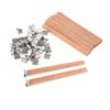 20pcs/40pcs/60pcs- Wooden Candle Wicks,Natural Candle Cores Cross,Soy Wax Wooden Candle Wick Core,with Metal Base For Candle