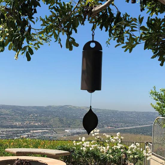Windspiel für draußen, große tiefe Tonhöhe, Windglocke, handgefertigt, Vintage-Metall-Windspiel für Veranda, Terrasse, Außenbereich, Innenbereich, Heimdekoration